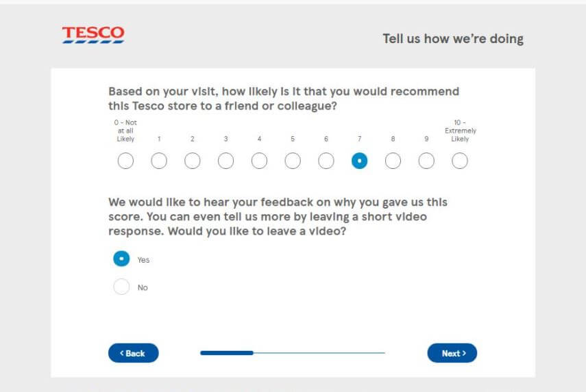 Tescoviews.com Feedback Survey