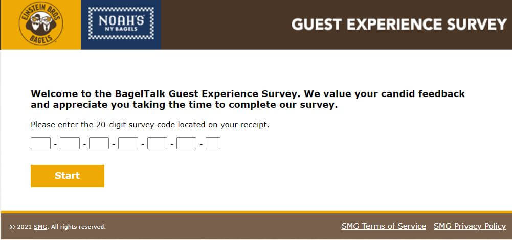 BagelExperience.com Guest Survey
